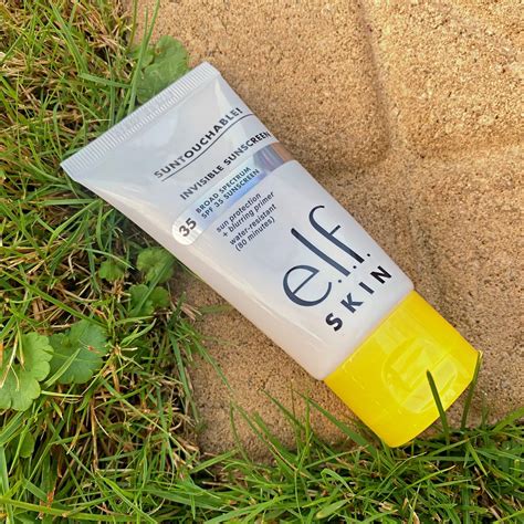 I tried the following e. . Elf sunscreen review